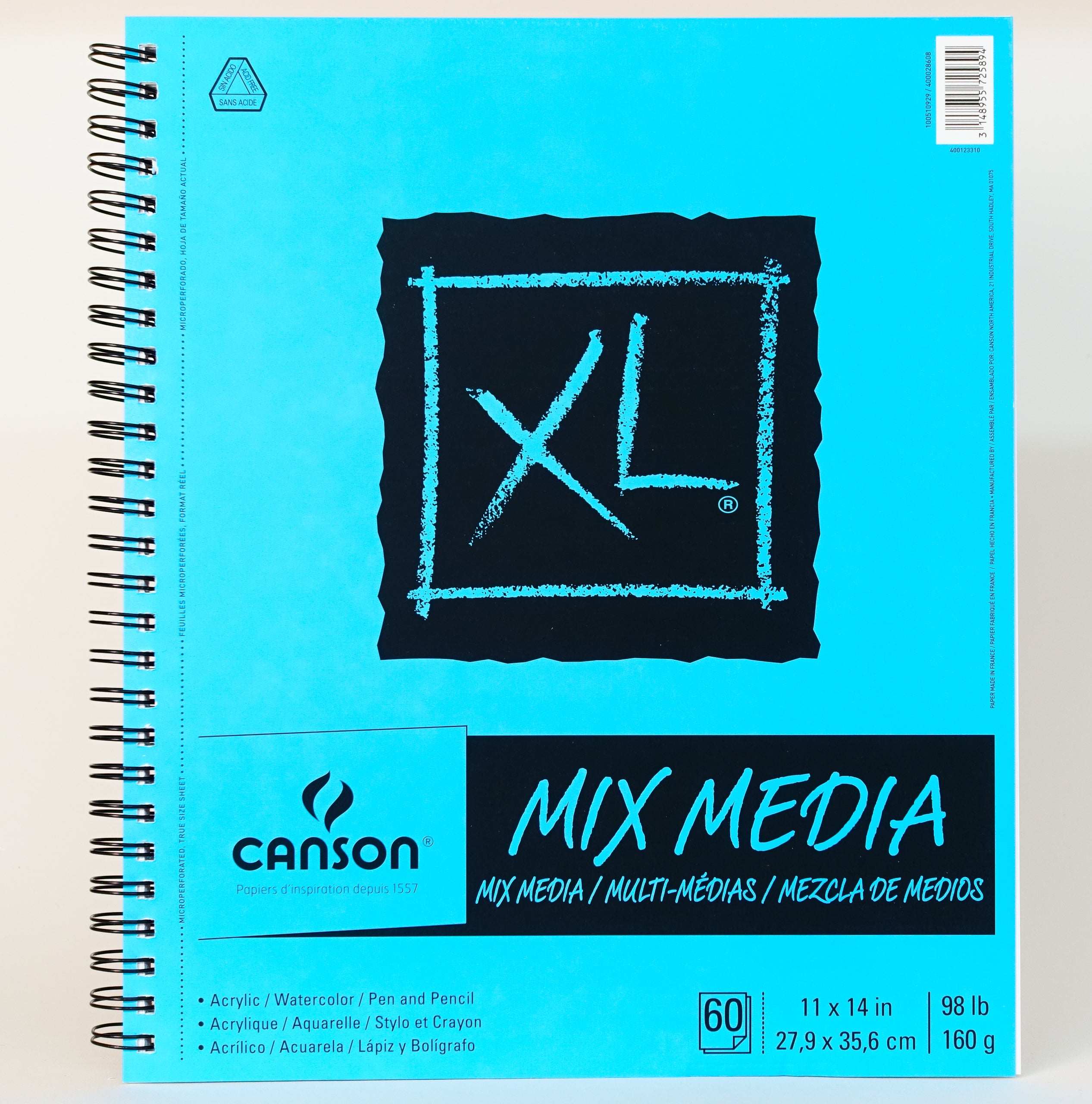 Carnet A4 Canson XL - Aquarelle - 30 feuilles - Papier aquarelle
