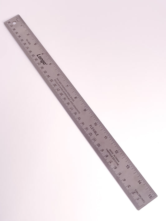 Longo® Non-Skid Stainless Steel Rulers (4 Sizes) - Mona Lisa Artists' Materials Calgary Alberta