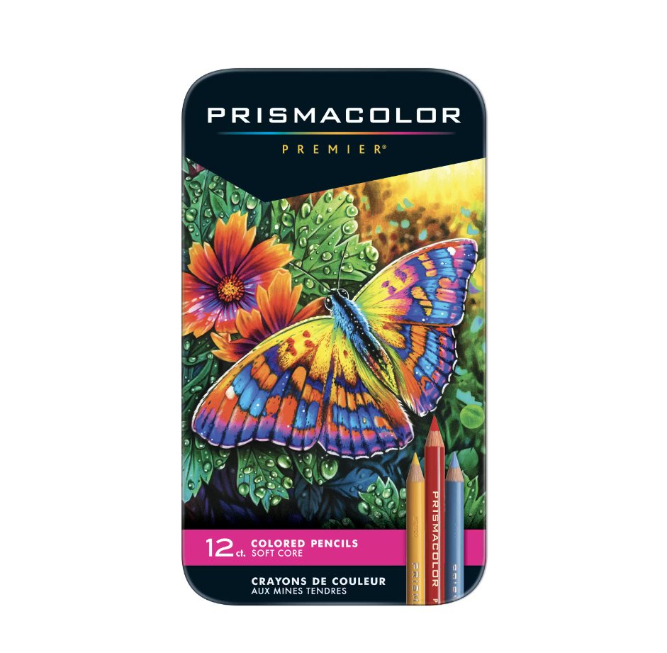 Set of 12 Prismacolour Pencil Crayons - Mona Lisa Artists Materials Calgary Alberta