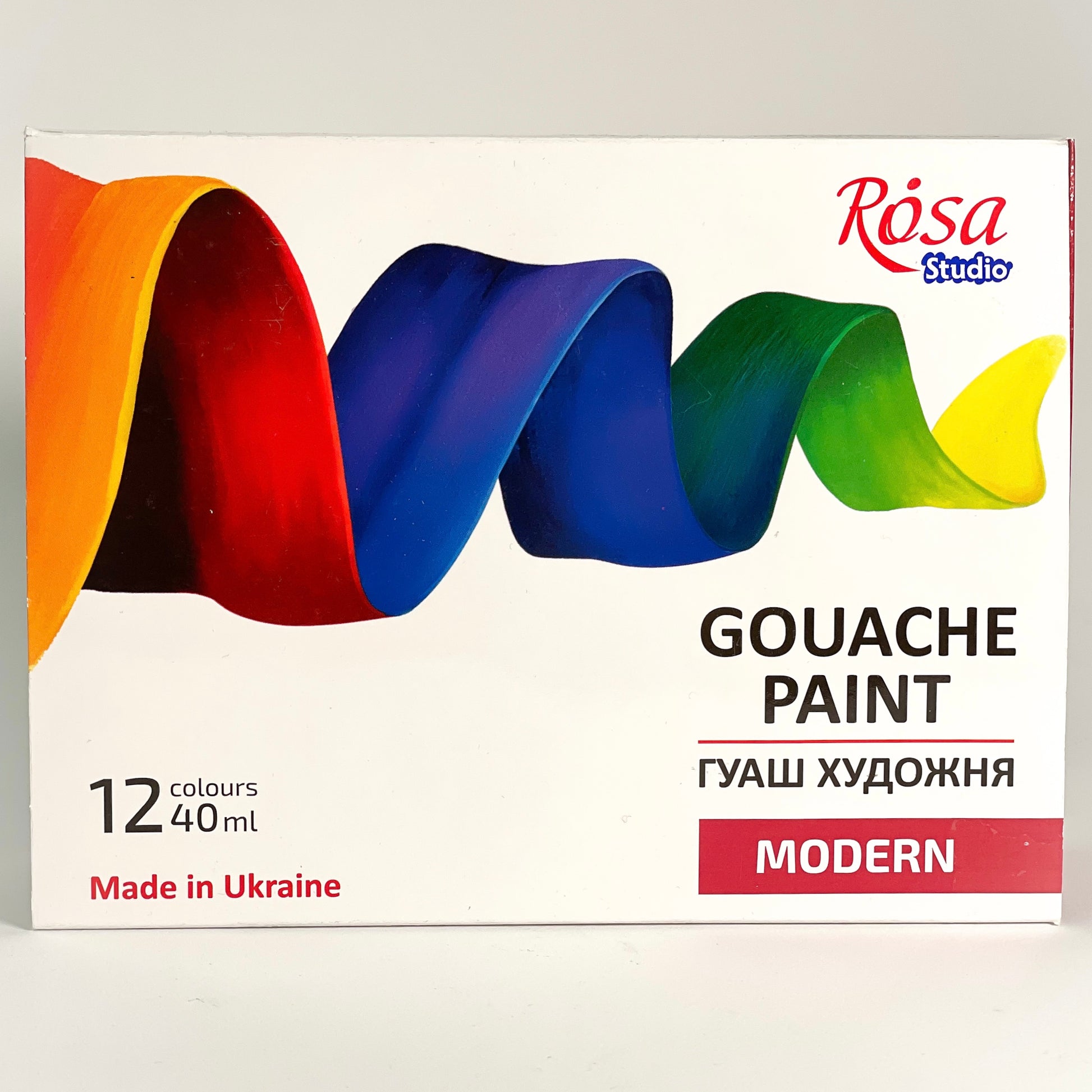 Rosa Studio Gouache Paint Set (12pc Modern Palette) - Mona Lisa Artists' Materials Calgary Alberta