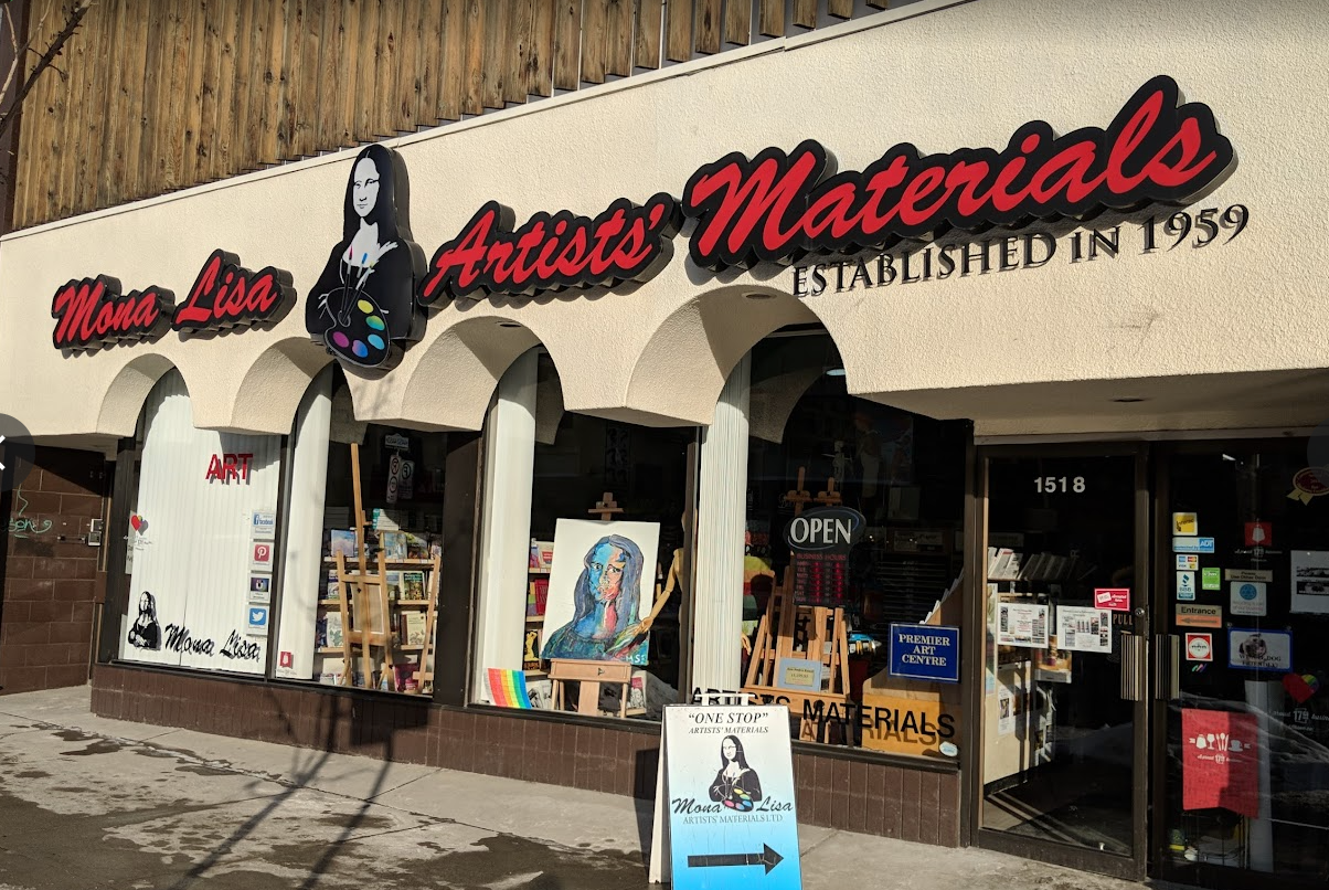 Mona Lisa Artists' Materials Store Front