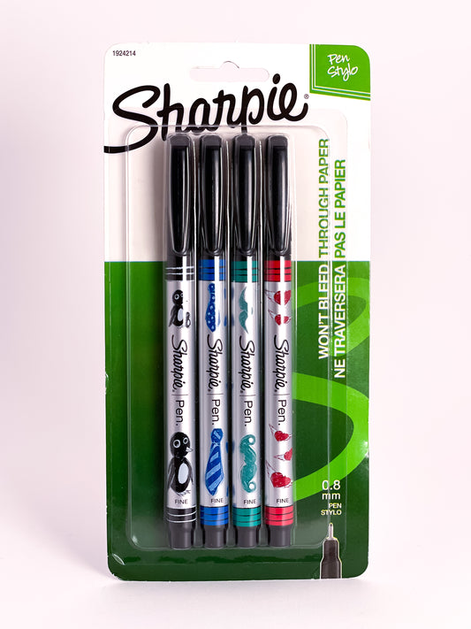 Sharpie® 0.8mm Pens 4-Pack - Mona Lisa Artists' Materials Calgary Alberta