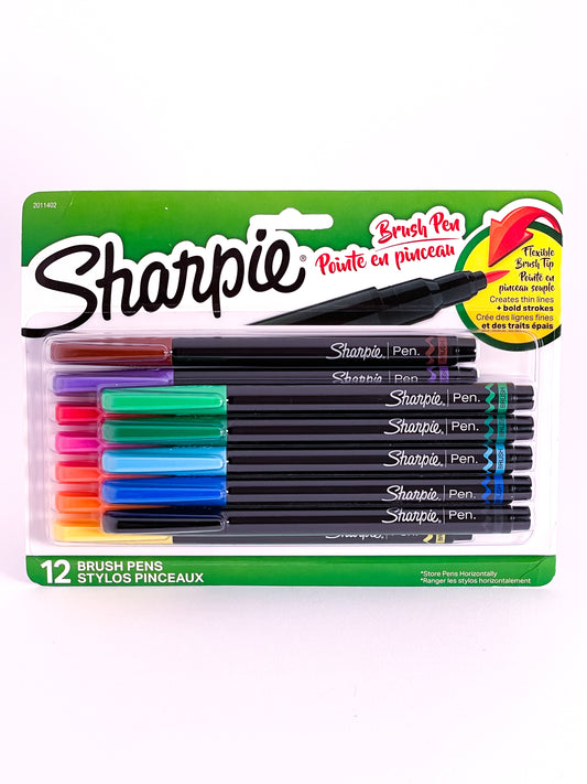 Sharpie® 12 Brush Pen Set - Mona Lisa Artists' Materials Calgary Alberta