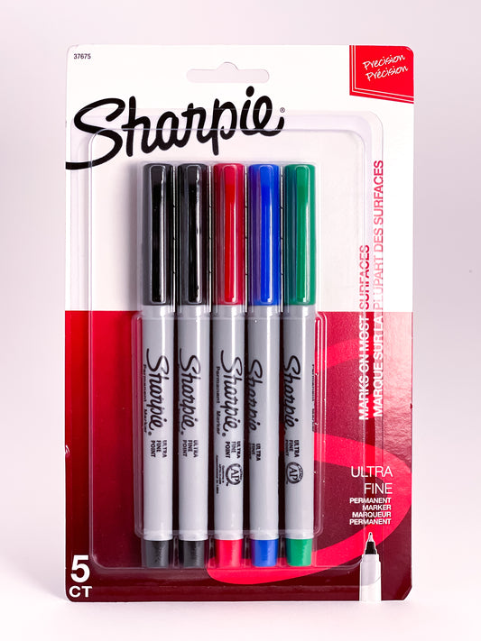 Sharpie® 5 Ultra Fine Point Permanent Markers - Mona Lisa Artists' Materials Calgary Alberta