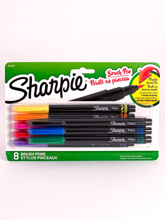 Sharpie® 8 Brush Pens Set - Mona Lisa Artists' Materials Calgary Alberta