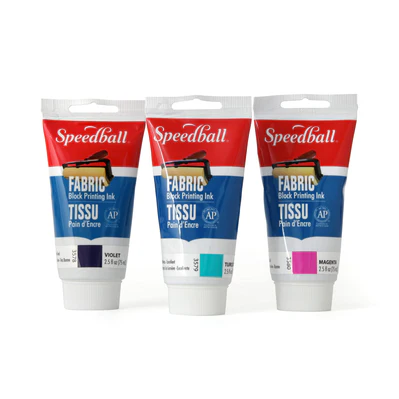 Speedball® Fabric Block Printing Inks (75ml) - Mona Lisa Artists' Materials Calgary Alberta