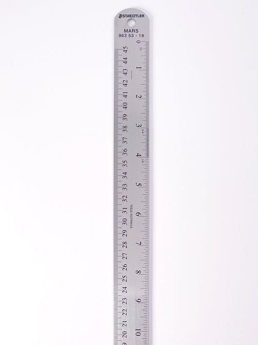 Staedtler Mars® Cork-Backed Stainless Steel Ruler (2 Sizes) - Mona Lisa Artists' Materials Calgary Alberta